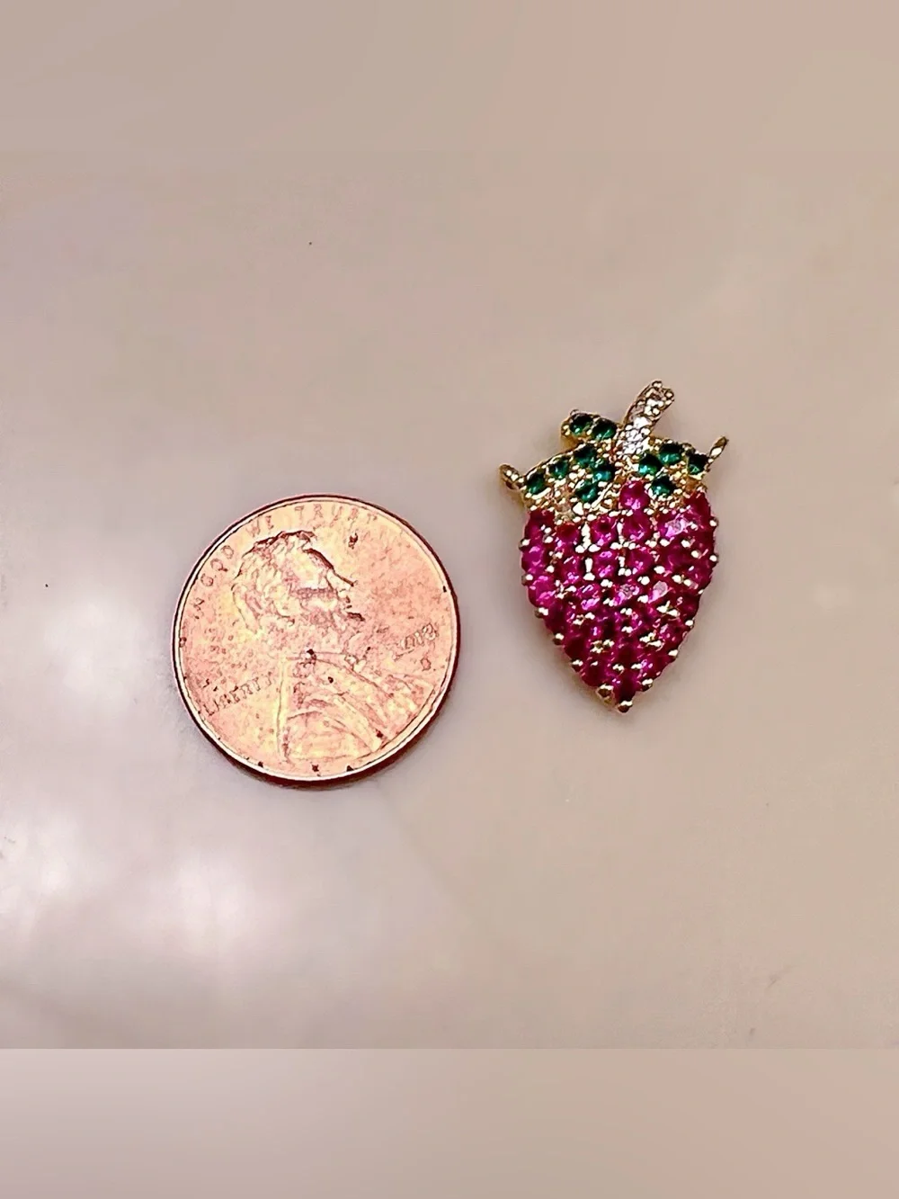Strawberry Sparkle Necklace